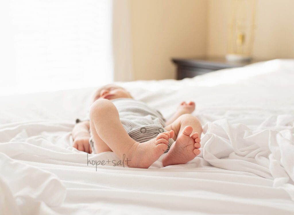 oakville ontario in home lifestyle newborn photographer baby boy A by hope and salt photography